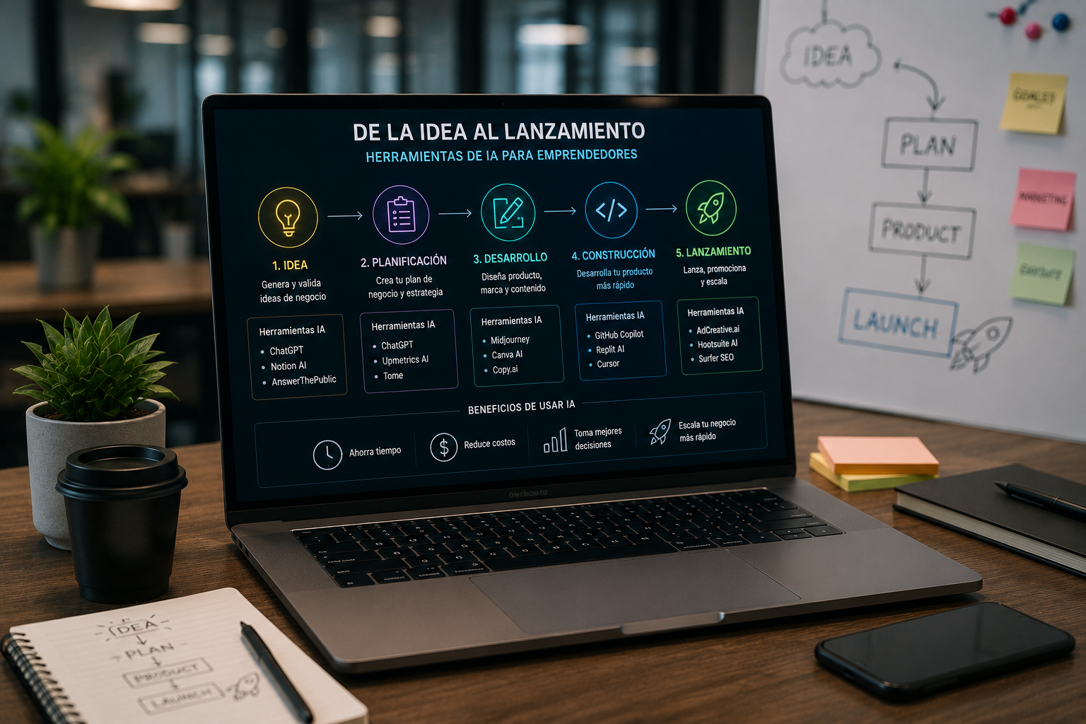 De la Idea al Lanzamiento: Herramientas de IA Para Emprendedores