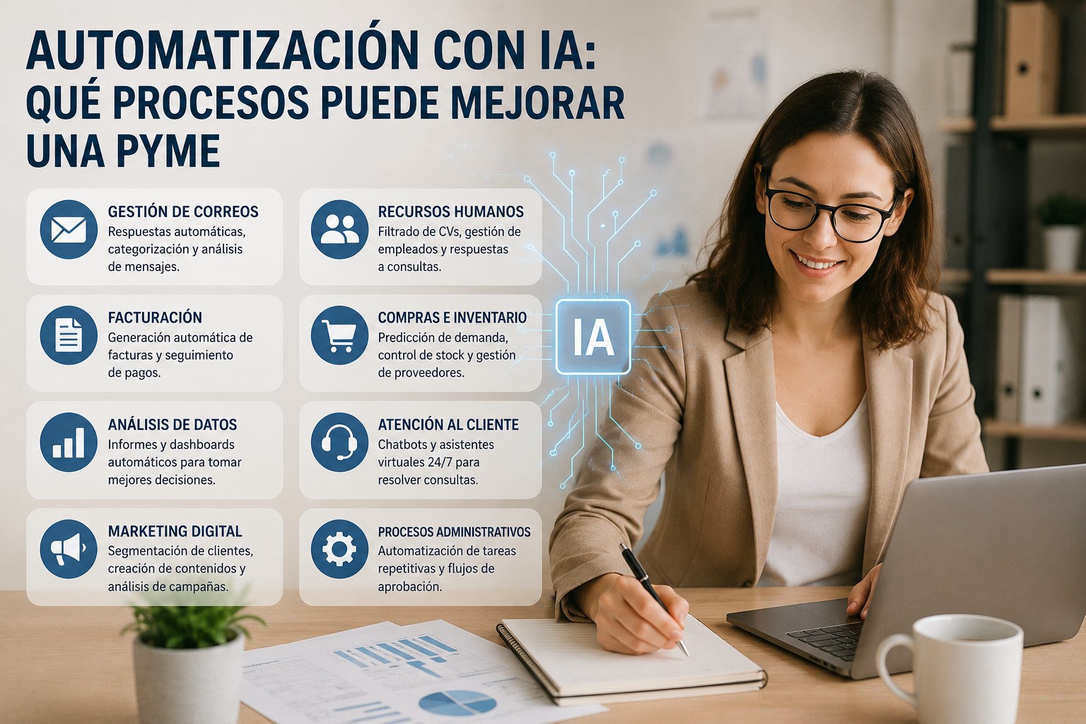 Automatización con IA: Qué Procesos Puede Mejorar una Pyme