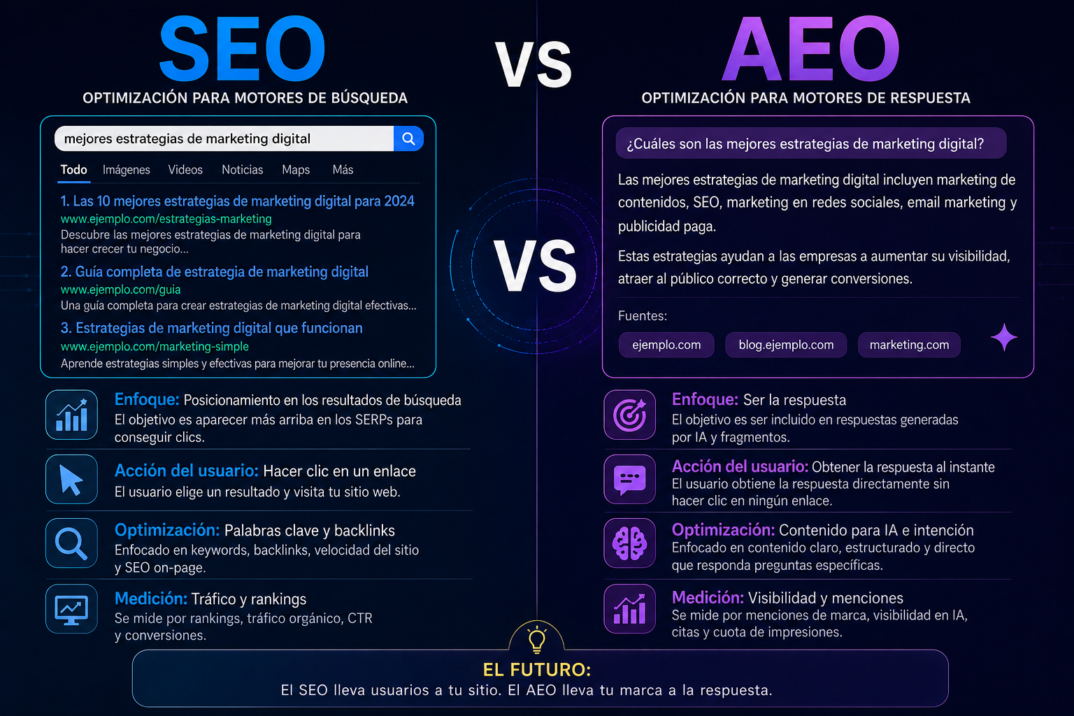 AEO vs SEO: la batalla por aparecer en respuestas generadas por IA