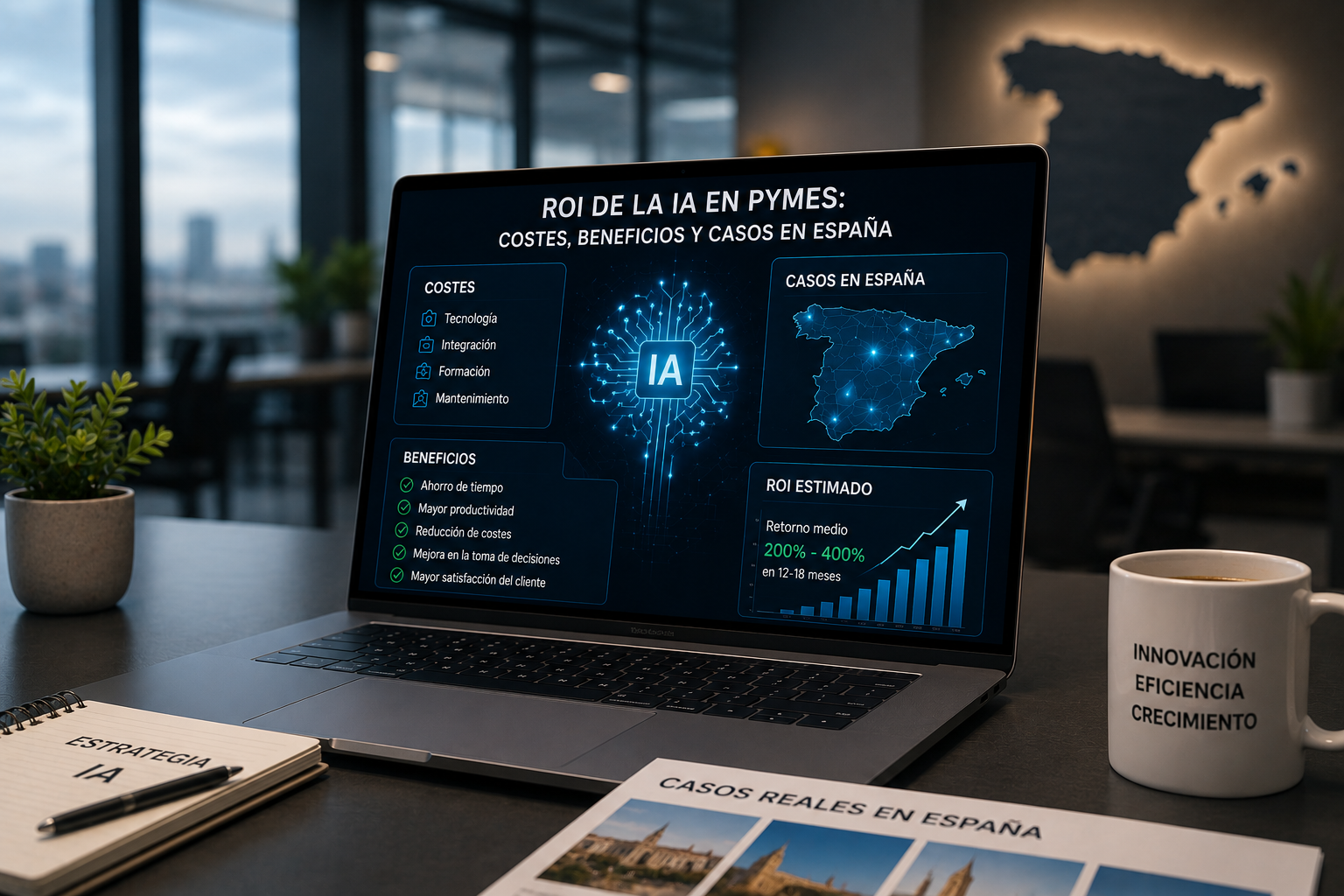 ROI de la IA en Pymes: Costes, Beneficios y Casos en España