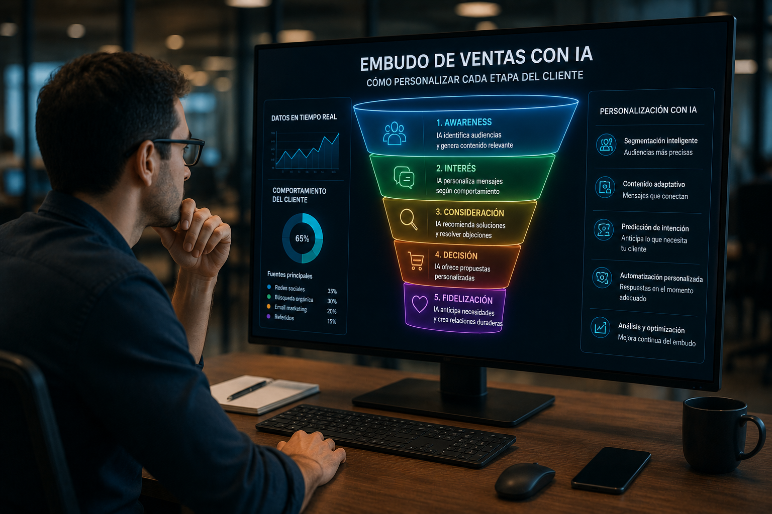 Embudo de Ventas con IA: Cómo Personalizar Cada Etapa del Cliente