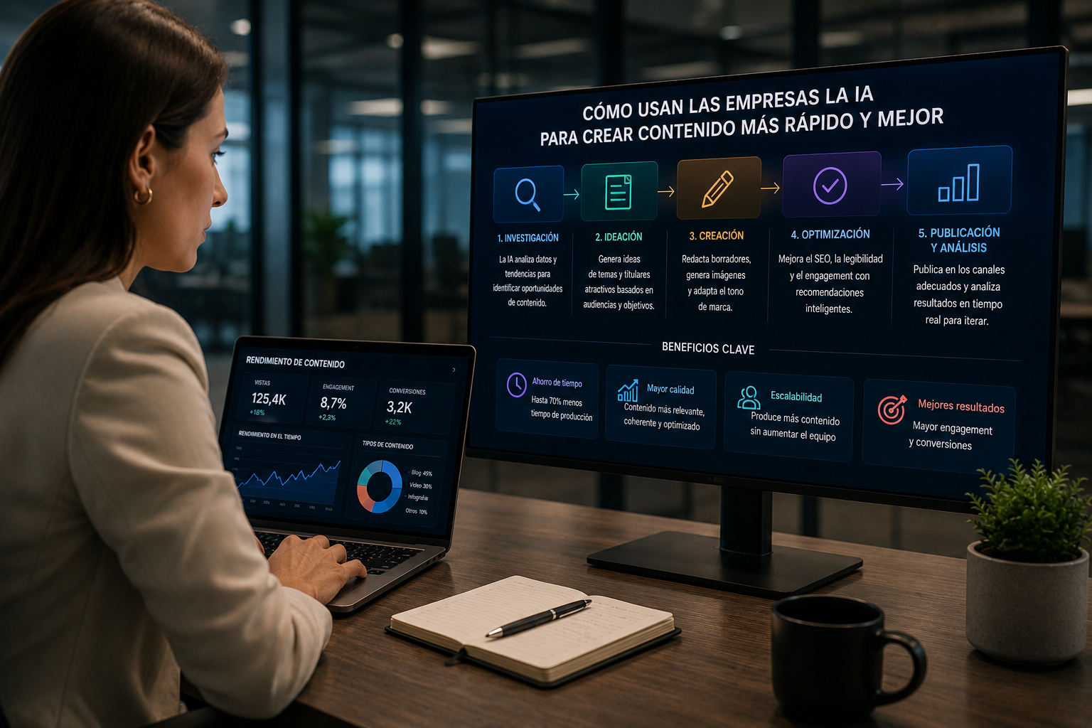 Cómo Usan las Empresas la IA Para Crear Contenido Más Rápido y Mejor