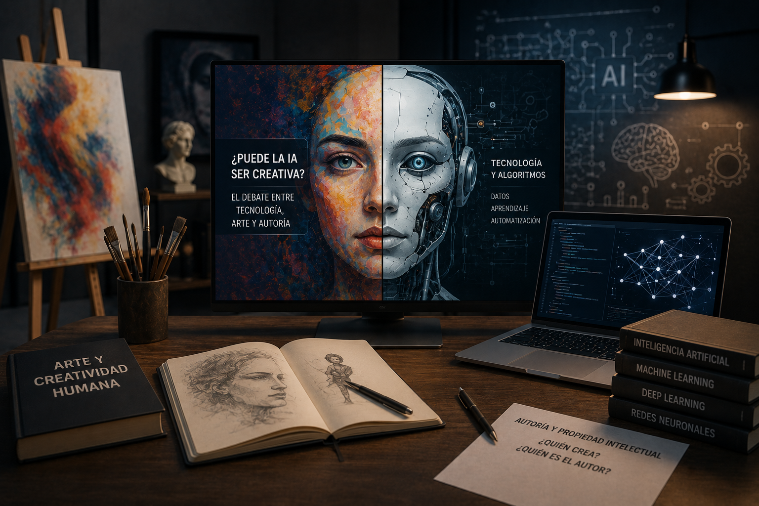 ¿Puede la IA Ser Creativa? El Debate Entre Tecnología, Arte y Autoría