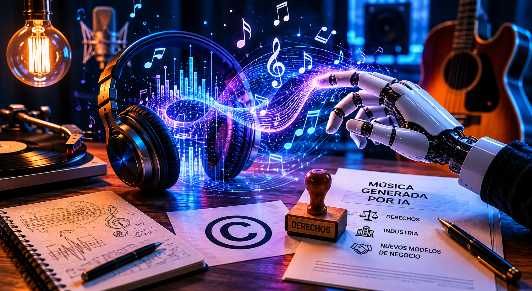 Música Generada por IA: Derechos, Industria y Nuevos Modelos de Negocio