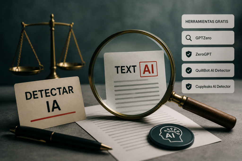 Cómo detectar si un texto está escrito con IA (herramientas gratis)