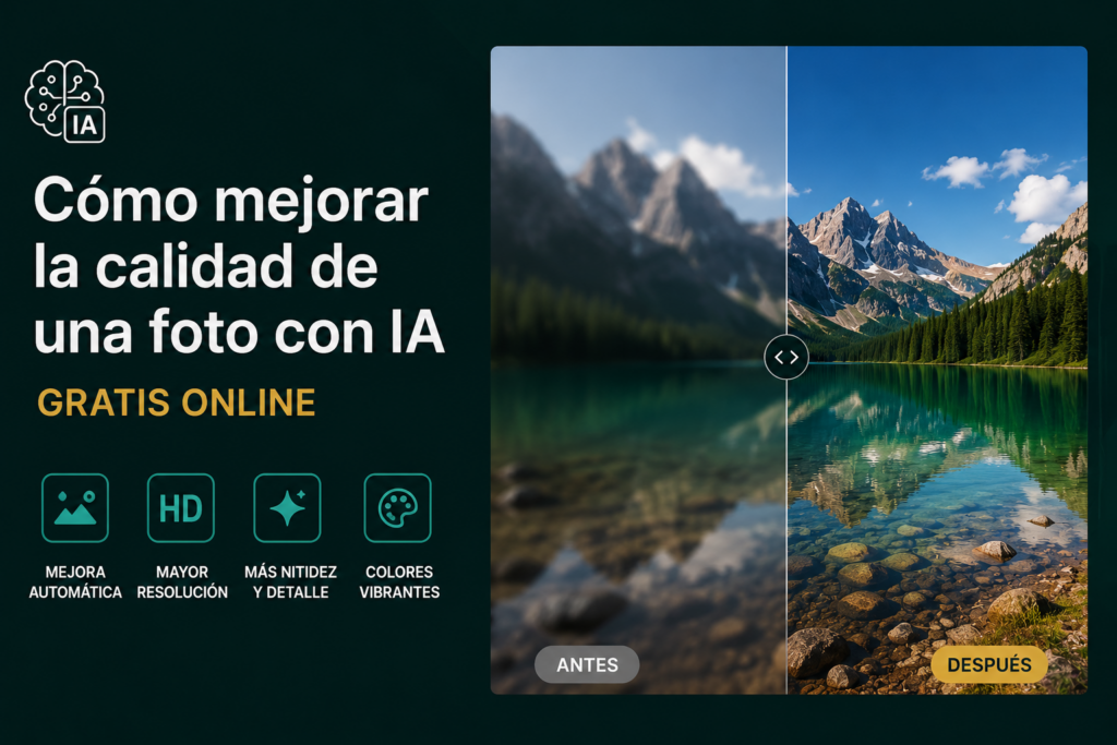 Cómo mejorar la calidad de una foto con IA gratis online