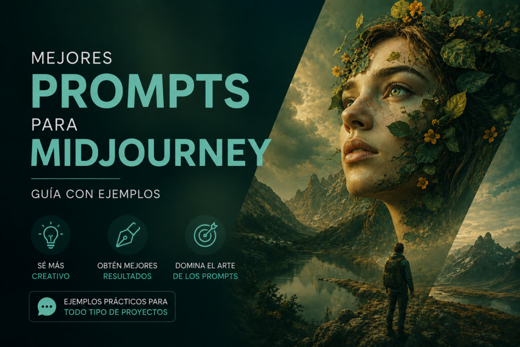 Mejores prompts para Midjourney en español (guía con ejemplos)