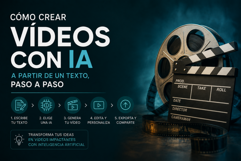 Cómo crear vídeos con IA a partir de un texto, paso a paso