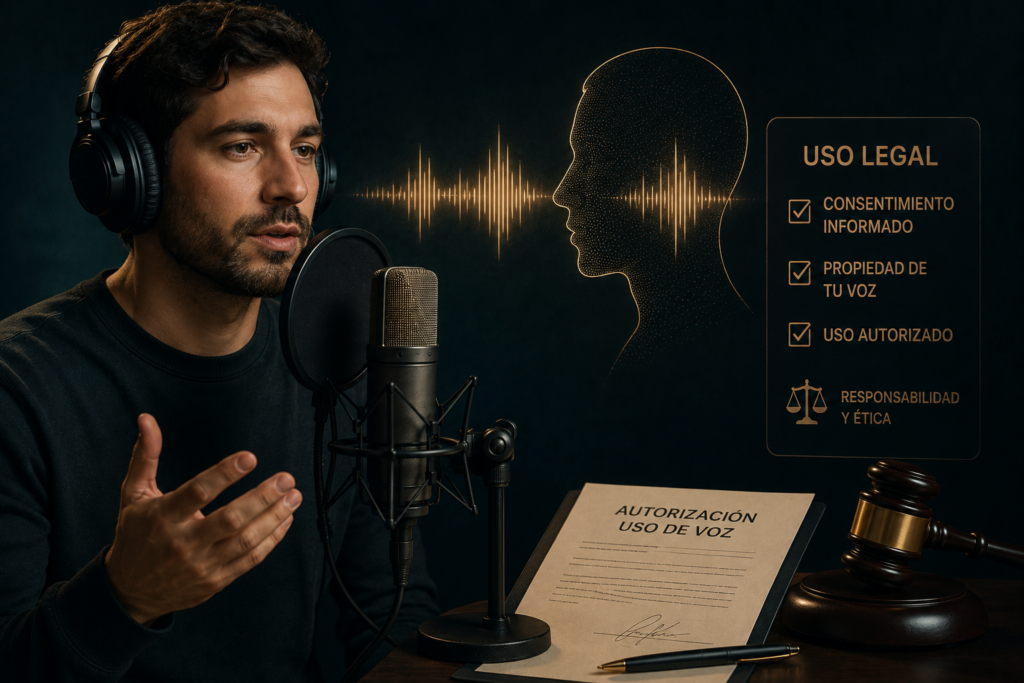 Cómo clonar tu propia voz con IA legalmente