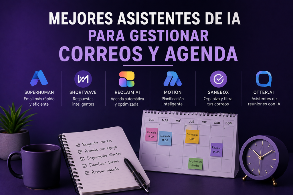 Mejores asistentes de IA para gestionar correos y agenda